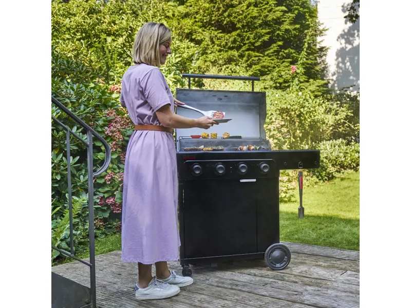 Char Broil Gasgrill Essential 4 G mit Seitenbrenner und Tru-Infrared Technology – Bild 4