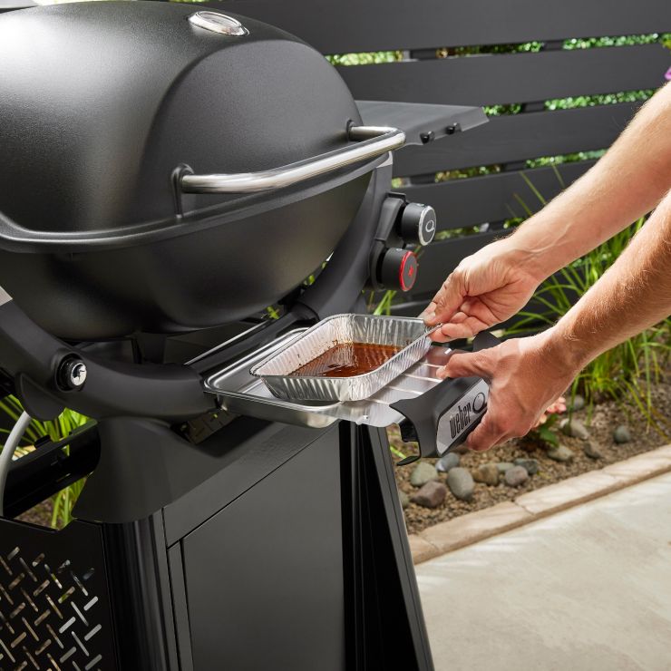 Gasgrill Weber Q 3200N+ mit Rollwagen, Black, inklusive Abdeckhaube – Bild 4
