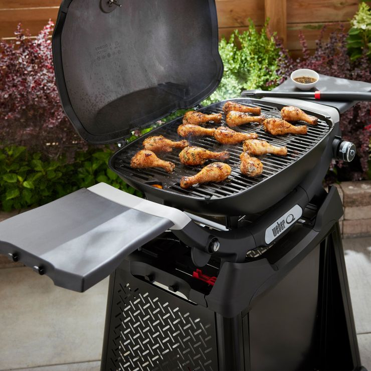 Gasgrill Weber Q 3200N+ mit Rollwagen, Black, inklusive Abdeckhaube – Bild 3