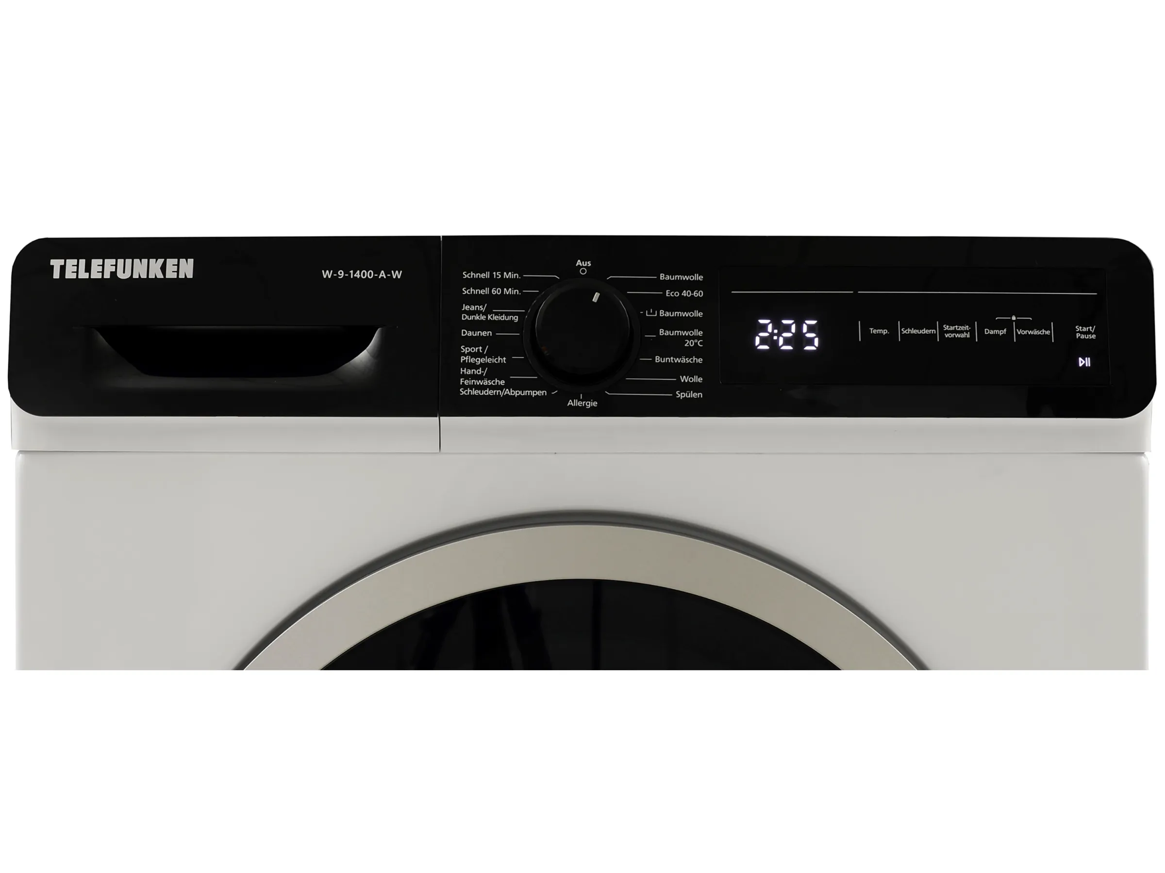 Telefunken Waschmaschine 9kg 1400 U/Min 15 Programme W-9-1400-A-W – Bild 4