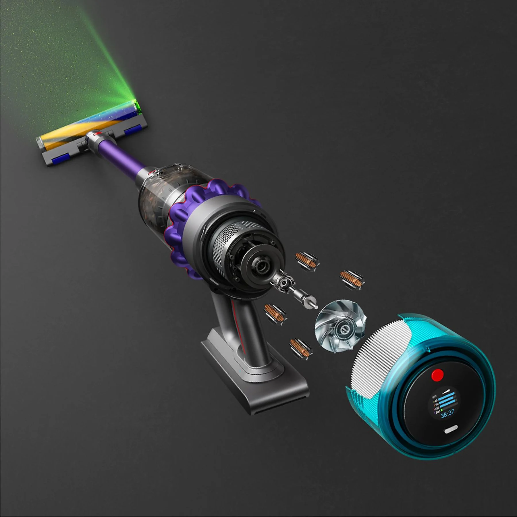 DYSON Gen5detect Absolute, Stielsauger, Akkubetrieb, 752 Watt – Bild 4