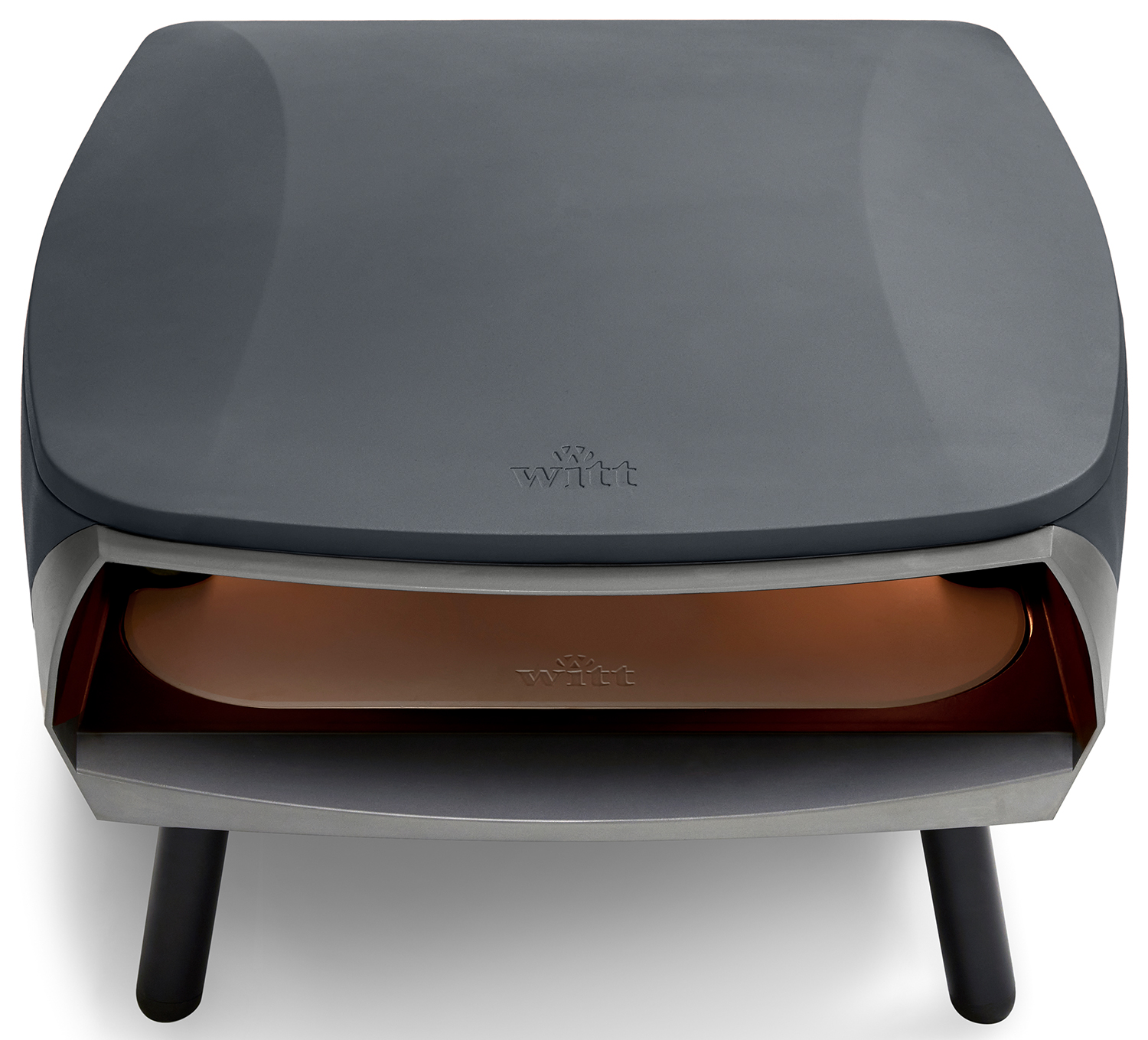 Witt Pizzaofen Gas Etna Fermo 16" matt grau inkl. Pizzaschieber 36 cm + Pizzawender – Bild 8