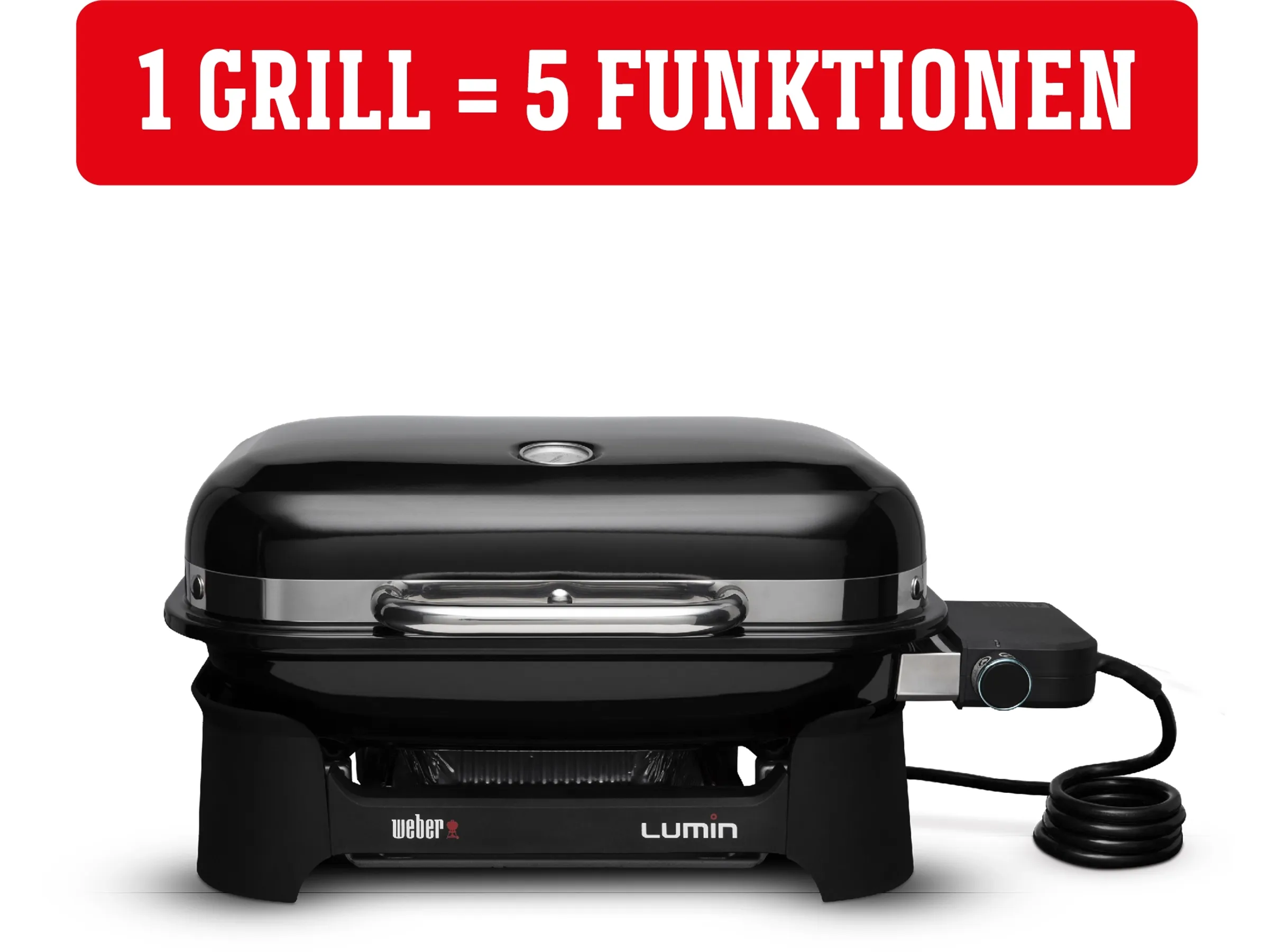 Weber Elektro-Tischgrill Lumin Compact Schwarz 2200 W 43 x 28 cm – Bild 5