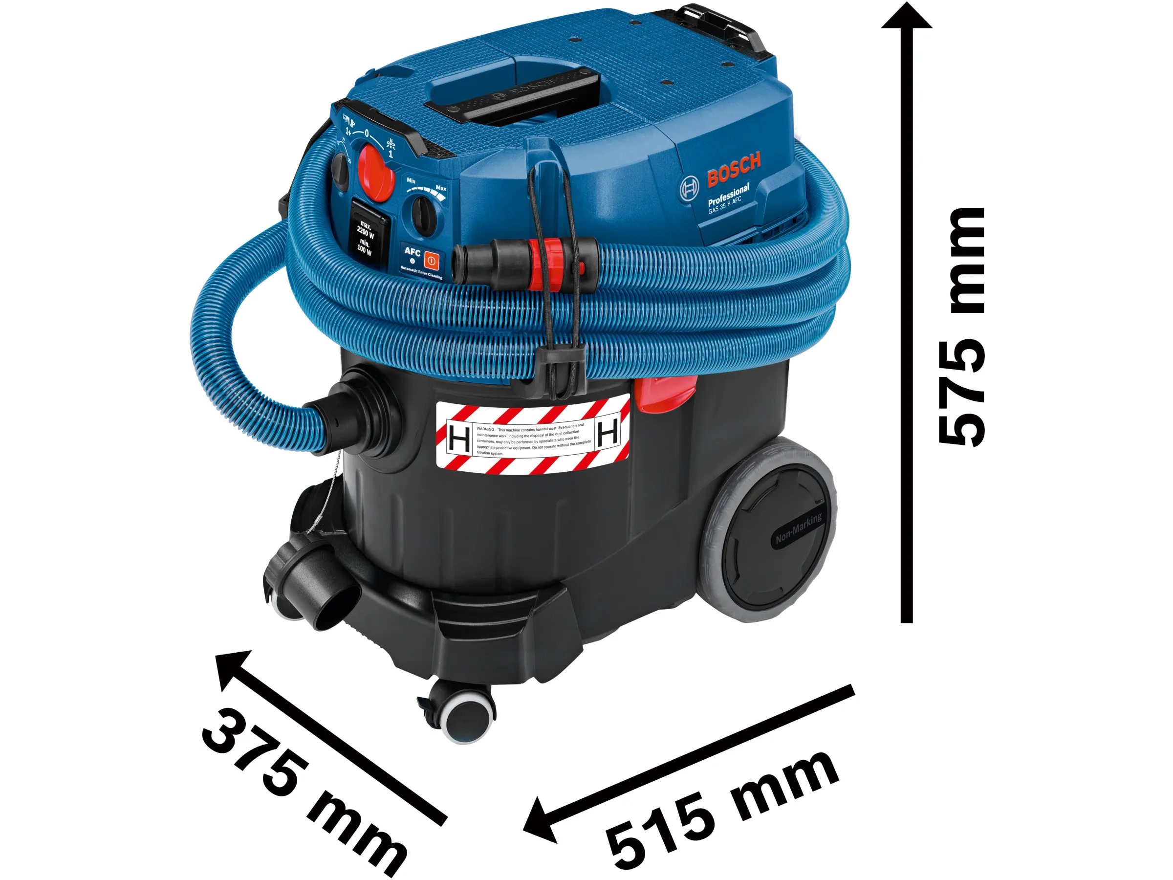 Bosch Professional Nass Trockensauger GAS 35 H AFC 1.200 W + 5 m Schlauch – Bild 2