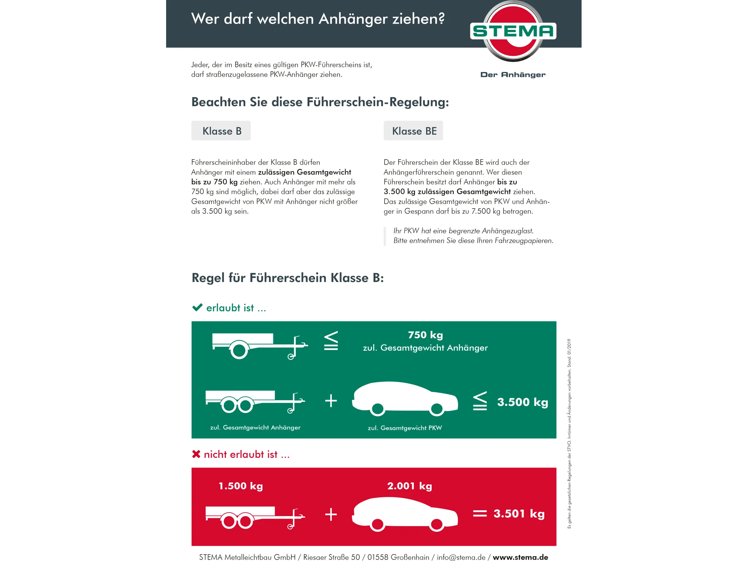 Anhänger Stema Basic ST 1300 30-15.1 gebremst – Bild 2